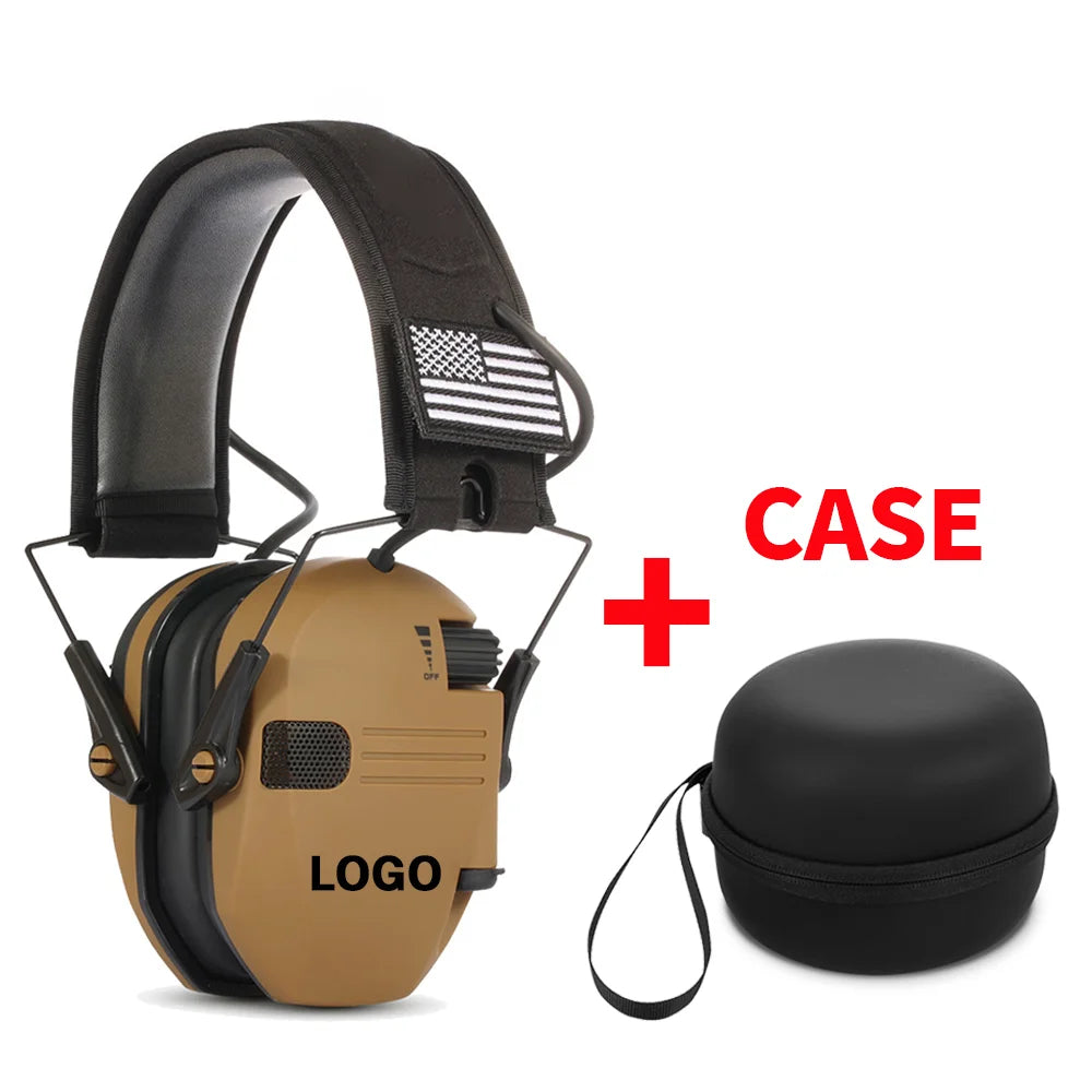 Active Hunting Tactical Earmuff with Case for Shooting Electronic Hearing protection Headset Noise Reduction hunting headphone