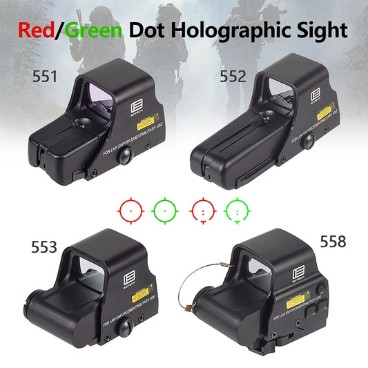 Eotech Holographic Sight Collimator G43/G33/G45 558 551 552 Red Dot Sight Optics Riser Mount 3X 5X Magnifier Airsoft 20mm Rail
