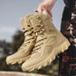 New Men High Quality Brand Leather Boots Tactical Desert Combat Boots Men's Outdoor Hiking Shoes Work Safty Ankle Boots