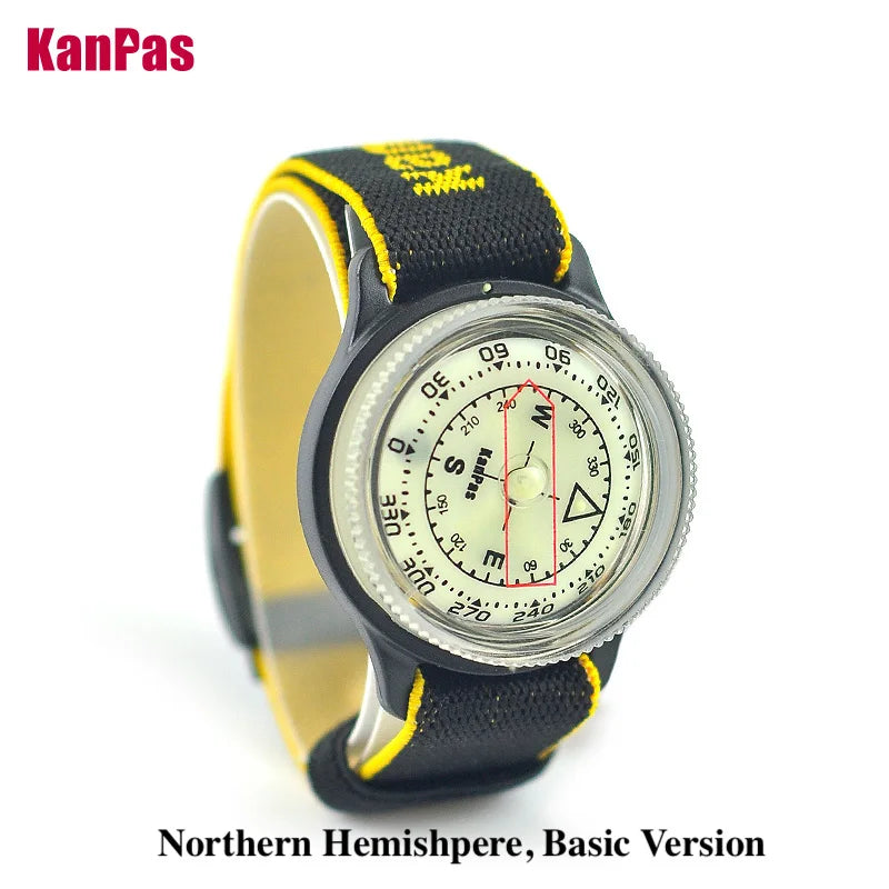 WristBand sighting compass, water proof, Light weight outdoors trekking ,hunting, hiking / with extra powerful luminous compass
