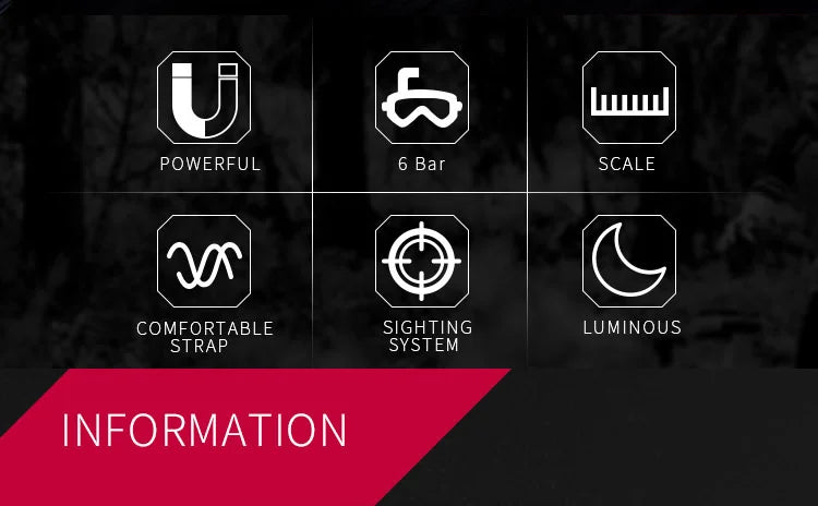 WristBand sighting compass, water proof, Light weight outdoors trekking ,hunting, hiking / with extra powerful luminous compass