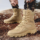 New Men High Quality Brand Leather Boots Tactical Desert Combat Boots Men's Outdoor Hiking Shoes Work Safty Ankle Boots