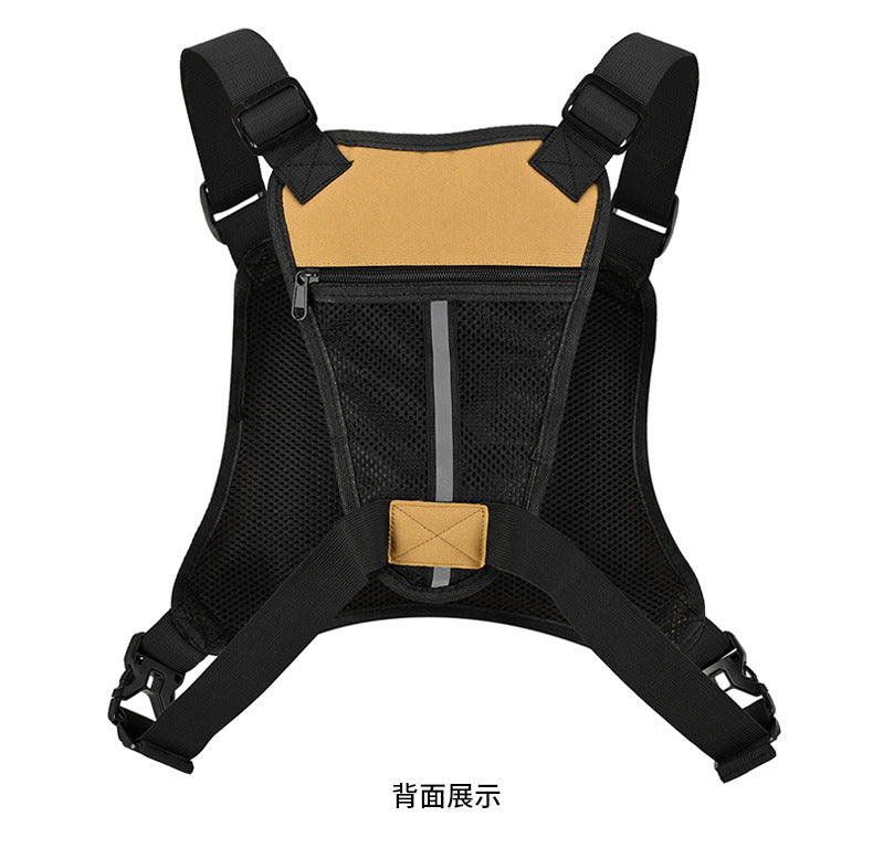 Outdoor Tactical Vest Multi-Functional Waterproof Wear-resistant Backpack Men's Tactical Chest Bag for Hunting Fishing Camping