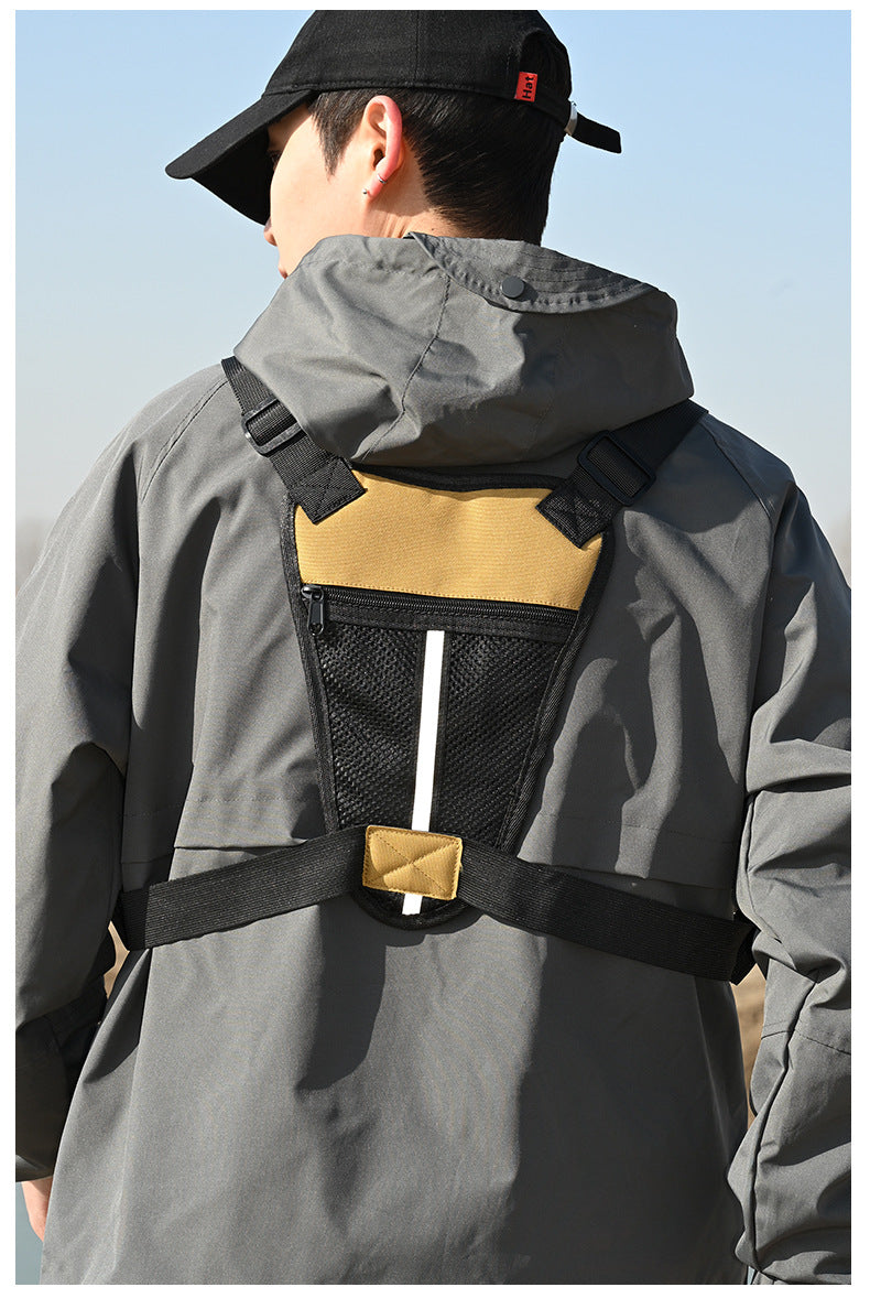 Outdoor Tactical Vest Multi-Functional Waterproof Wear-resistant Backpack Men's Tactical Chest Bag for Hunting Fishing Camping