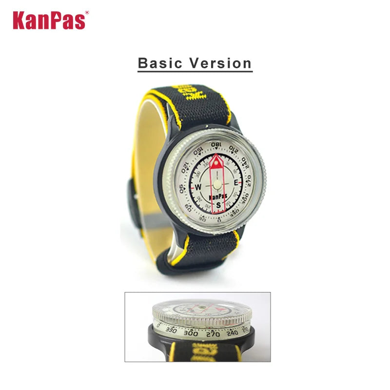 WristBand sighting compass, water proof, Light weight outdoors trekking ,hunting, hiking / with extra powerful luminous compass
