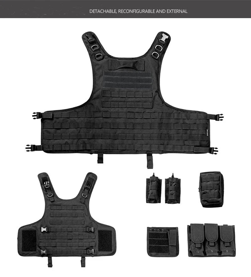 Military tactics Vest Flat Vehicle Swat Fishing and Hunting Equipment Military Army Armored Police Vest CS Painted Bullet Vest