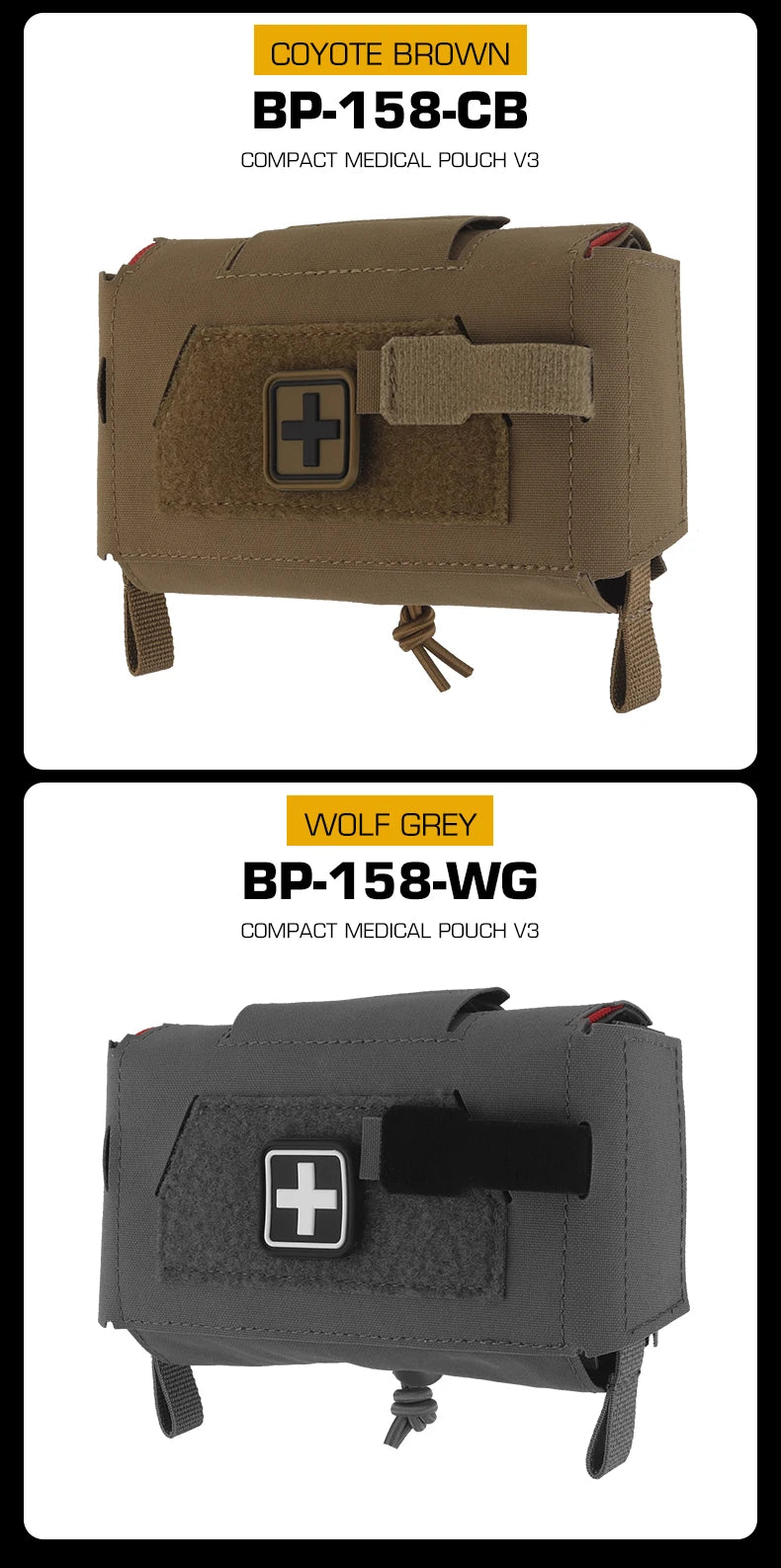 Tactical  MD2 Compact Medical Pouch V3 IFAK First Aid Trauma Kit Outdoors Hunting Camping Patrol Survival Equipment