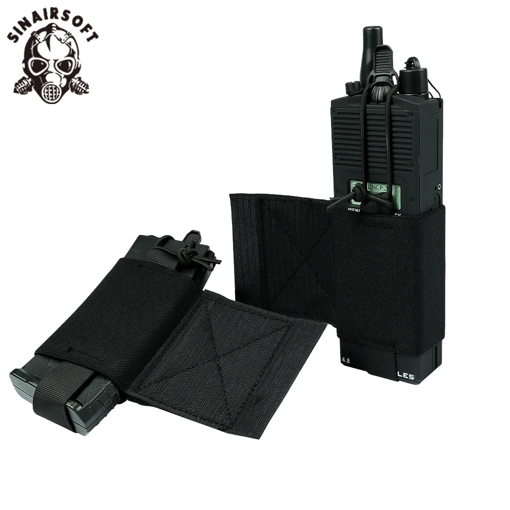 Tactical Vest Wingman V2 Ferro Style Elastic Radios Holder Bag Magazine Pouch FCPC V5 Airsoft Hunting Equipment Radio Side Pack
