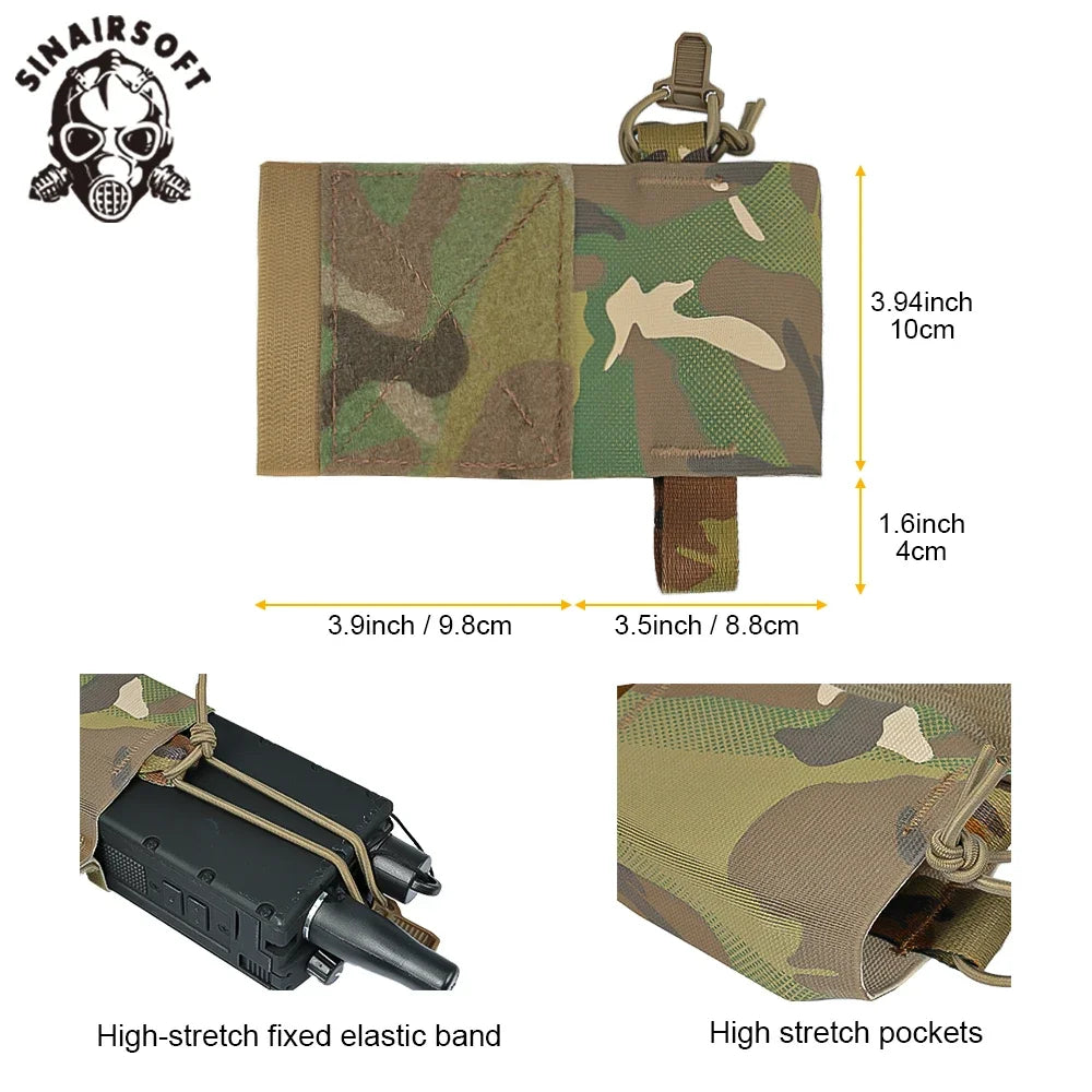 Tactical Vest Wingman V2 Ferro Style Elastic Radios Holder Bag Magazine Pouch FCPC V5 Airsoft Hunting Equipment Radio Side Pack