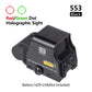 Eotech Holographic Sight Collimator G43/G33/G45 558 551 552 Red Dot Sight Optics Riser Mount 3X 5X Magnifier Airsoft 20mm Rail