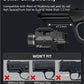 500 Lumens Pistol Light Rechargeable Flashlight with Strobe Mode For Picatinny and GL Rails Mini Gun light