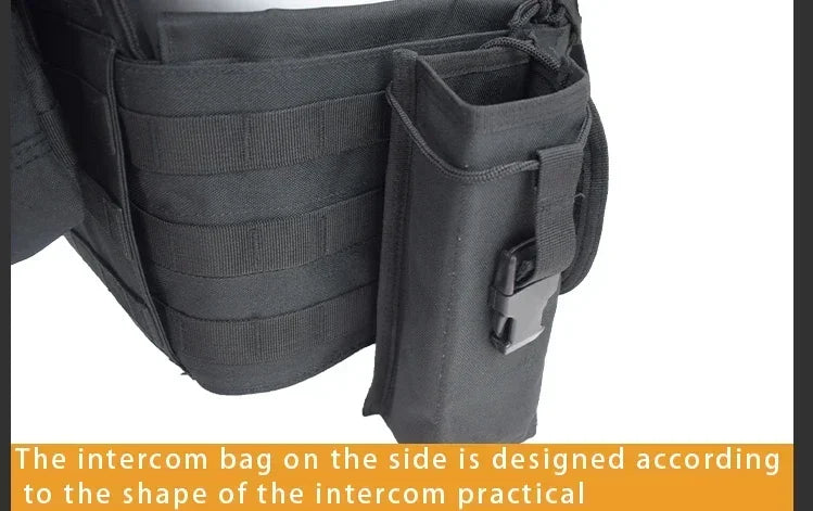 6094 Military Tactical Vest Body Armor Combat Army CS Gear Hunting Plate Carrier Airsoft Accessories Wargame Pouch Molle Vest