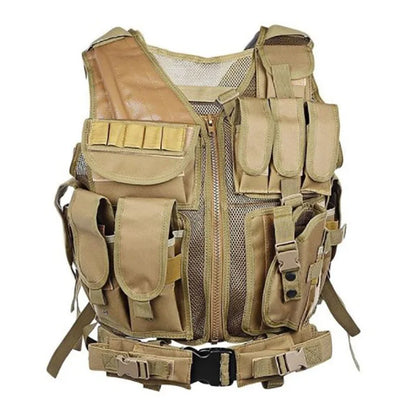 Adjustable Molle Tactical Vest Security Combat Body Armor Vests Security Hunting Army Outdoor CS Game Airsoft Training Jacket