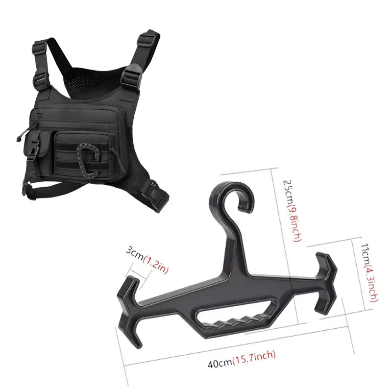 Outdoor Tactical Vest Multi-Functional Waterproof Wear-resistant Backpack Men's Tactical Chest Bag for Hunting Fishing Camping