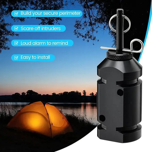 Camp Security Perimeter Trip Wire Alarm, Camping Safety Alarm, Anti-Intruder Early Warning System, Made of 6061 Aluminum