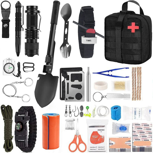 Molle Outdoor IFAK First Aid Kit Full Set - Portable Trauma Emergency Bag for Camping Hiking Survival Gear Defense Equipment