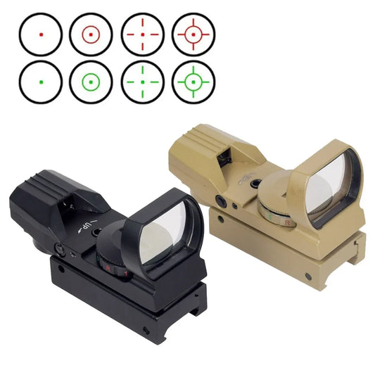 Tactical Holographic Red Dot Sight Scope 4 Reticle Collimator Optical Sight Riflescope Hunting Airsoft Optics 20mm Pictinny Rail
