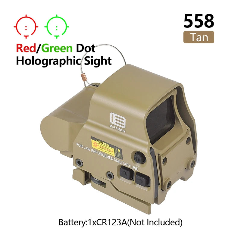 Eotech Holographic Sight Collimator G43/G33/G45 558 551 552 Red Dot Sight Optics Riser Mount 3X 5X Magnifier Airsoft 20mm Rail