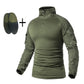 Mens Military Tactical Suit Uniforms Multicam Combat Navy Blue Shirts&Pants Camping Hunting Camouflage Clothing
