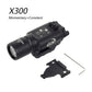 Tactical SureFire X300 Ultra X300V X300V-IR X300UH-B XH15 XH35 Pistol Gun LED Light Fit 20mm Rail Airsoft Hunting Flashlight