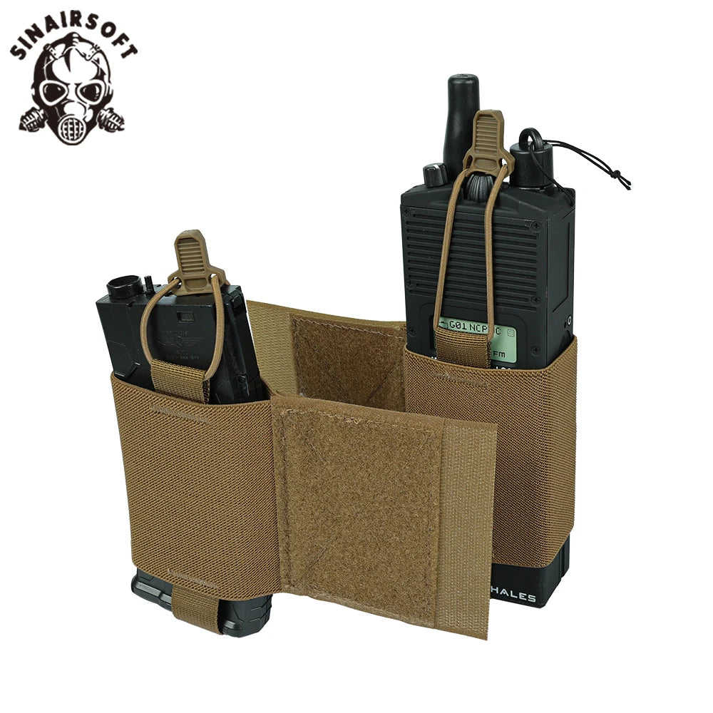 Tactical Vest Wingman V2 Ferro Style Elastic Radios Holder Bag Magazine Pouch FCPC V5 Airsoft Hunting Equipment Radio Side Pack