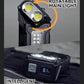 Multifunctional Ajustable Angle LED Flashlight Outdoors Tactical Portable Work Light Magnet USB Molle Backpack Camping Light