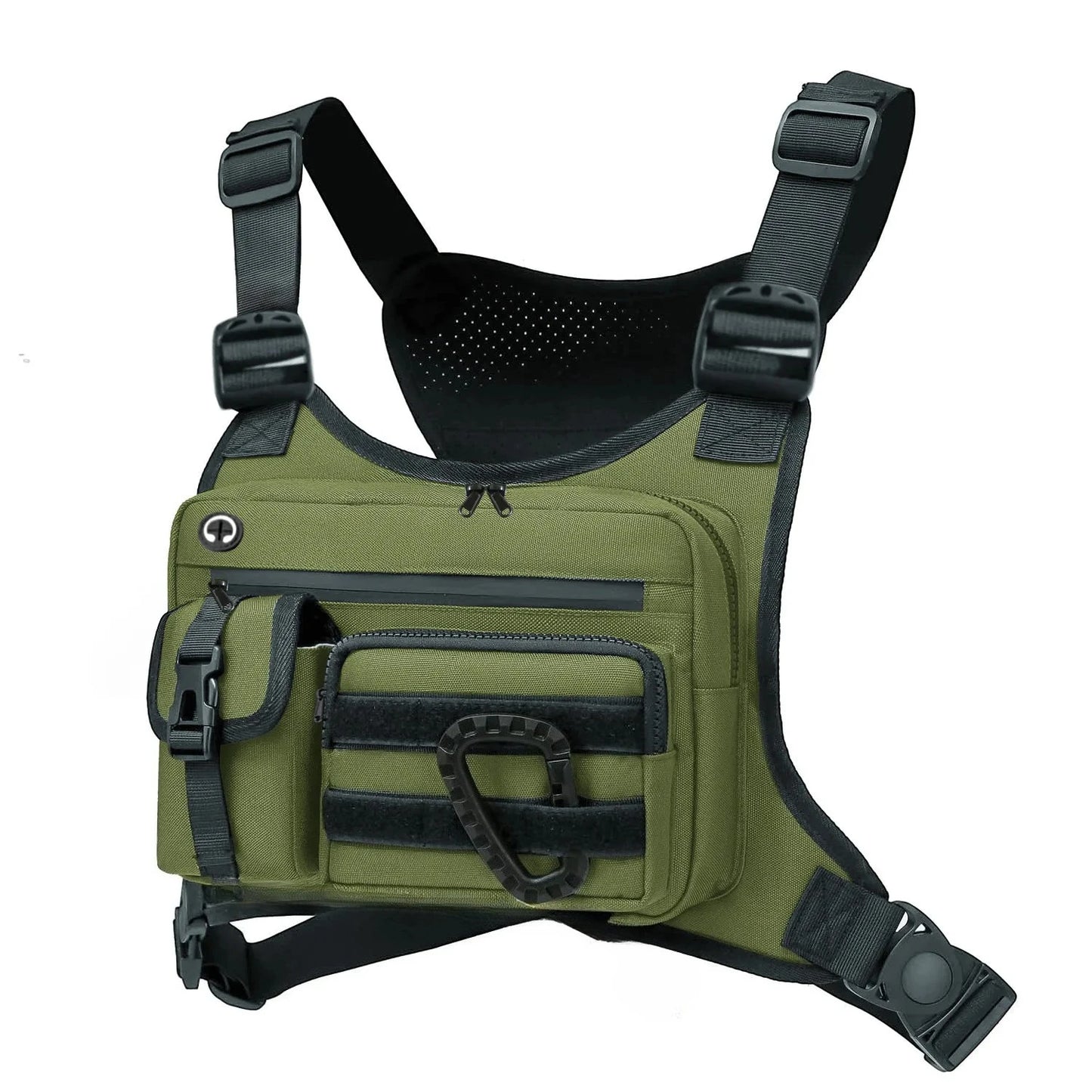 Outdoor Tactical Vest Multi-Functional Waterproof Wear-resistant Backpack Men's Tactical Chest Bag for Hunting Fishing Camping