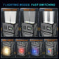 Multifunctional Ajustable Angle LED Flashlight Outdoors Tactical Portable Work Light Magnet USB Molle Backpack Camping Light