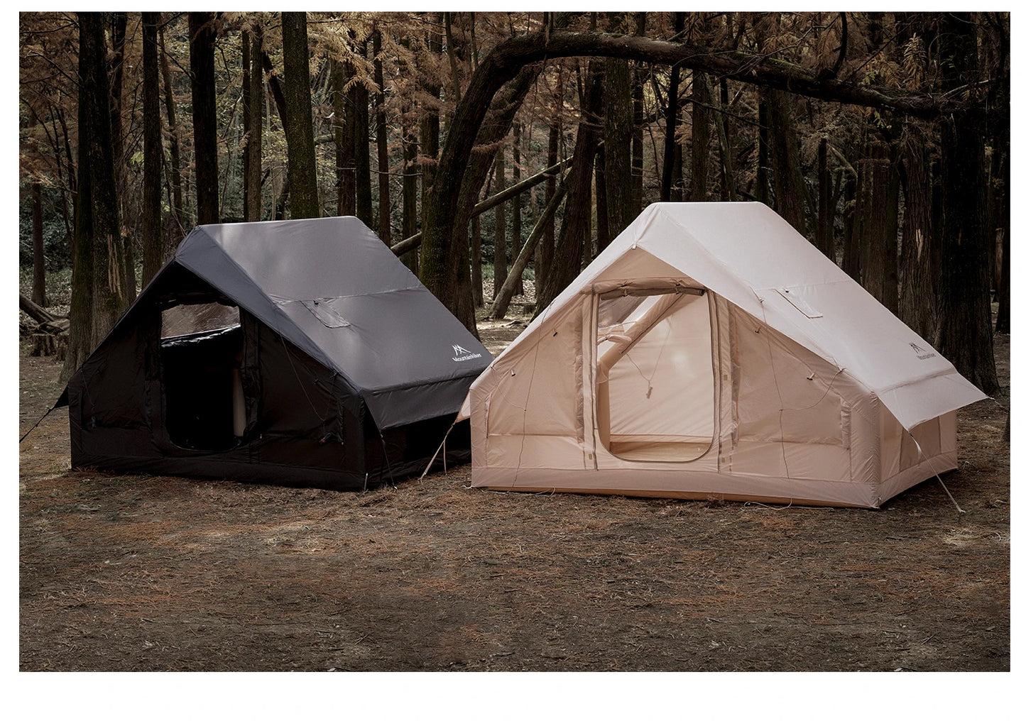 MOUNTAINHIKER Extra Large 3-6 Person Inflatable Family Camping Tent with High-Quality Windproof and Spacious Interior