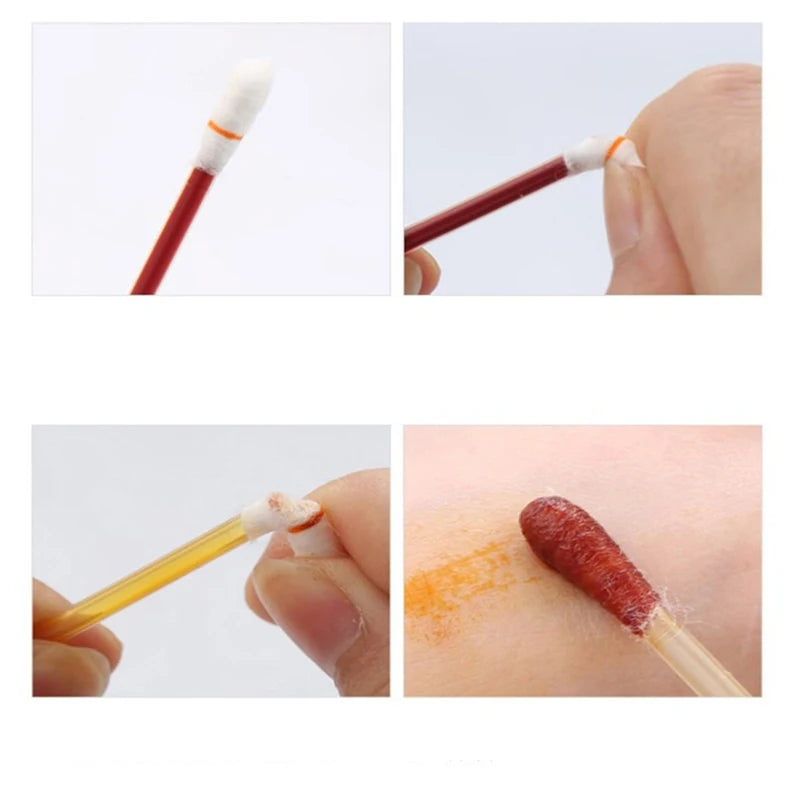 Iodophor Alcohol Disinfects Cotton Swabs Iodine Tincture Disinfects Wounds Cleans Outdoor Survival First Aid Care Supplies