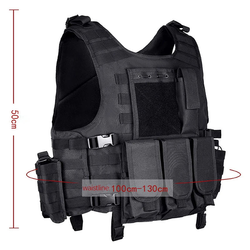 Military tactics Vest Flat Vehicle Swat Fishing and Hunting Equipment Military Army Armored Police Vest CS Painted Bullet Vest