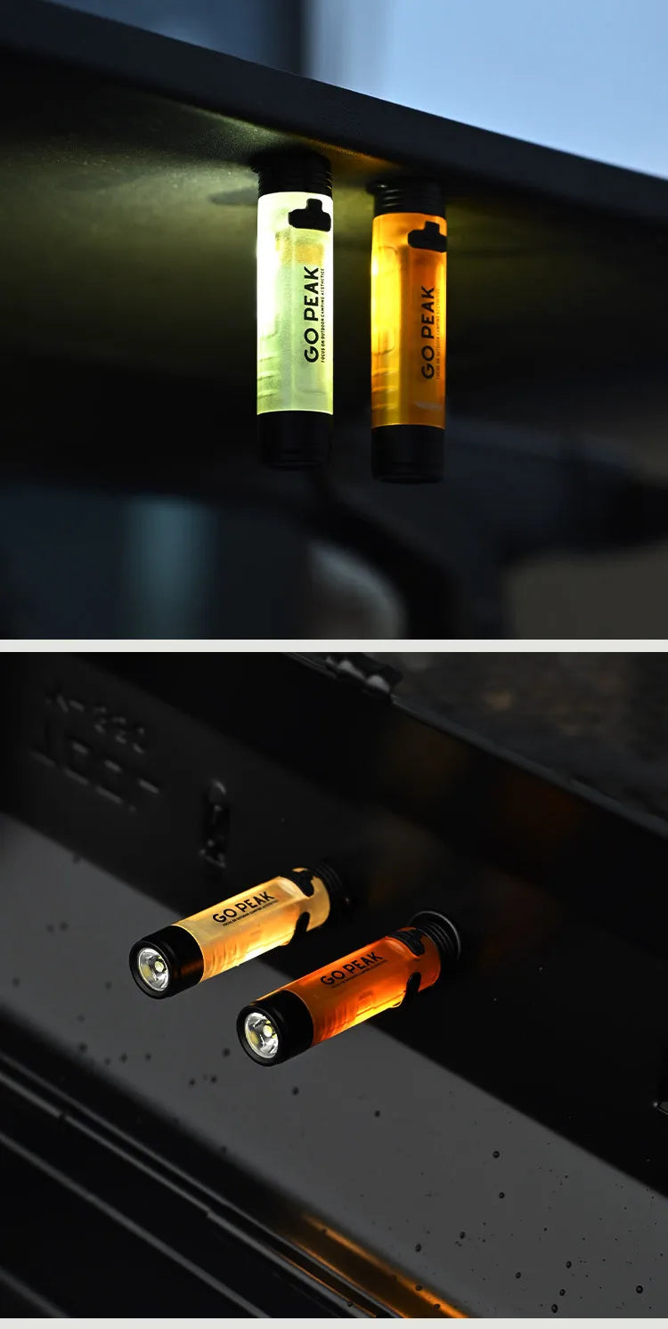 GOPEAK Pocket Mini Flashlight Outdoor Key Clip Cap Ambient Led Long Endurance Disaster Relief Emergency 5050 Small Light
