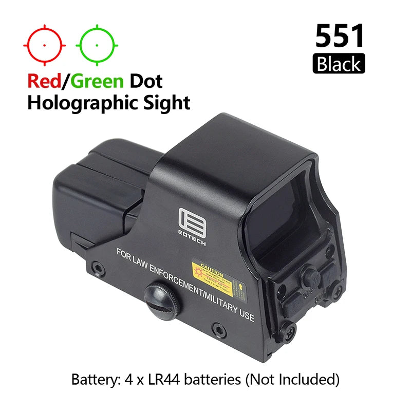 Eotech Holographic Sight Collimator G43/G33/G45 558 551 552 Red Dot Sight Optics Riser Mount 3X 5X Magnifier Airsoft 20mm Rail
