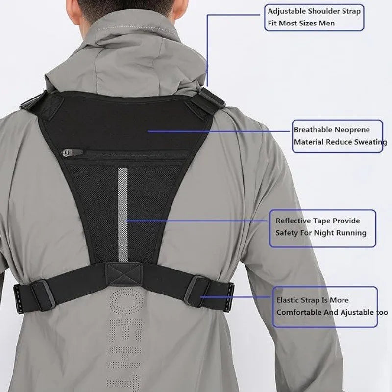Outdoor Tactical Vest Multi-Functional Waterproof Wear-resistant Backpack Men's Tactical Chest Bag for Hunting Fishing Camping