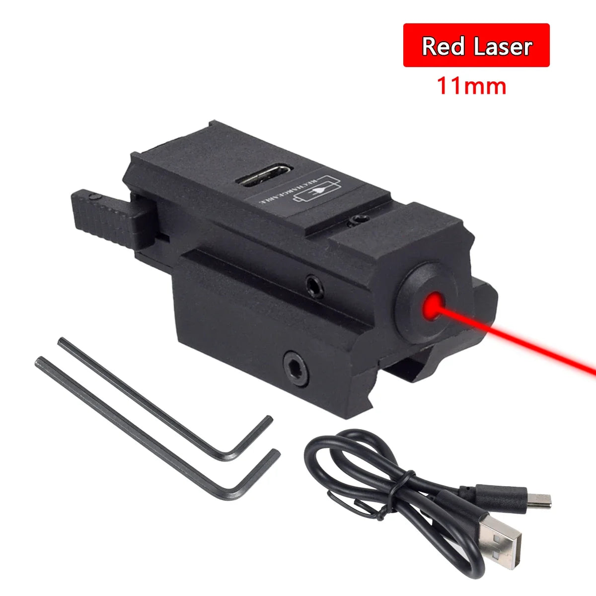 USB Charging Red Green Laser Sight Pointer Airsoft Power Pistol Laser For 11mm 20mm Rail G17 G19 Rechargeable Gun Laser