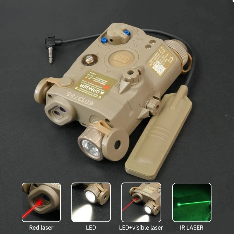 US Warehouse Tactical PEQ15 Green Red laser Airsoft PEQ-15 IR Laser OR  IR Fill Light version Aiming Pointer IR Laser Flashlight