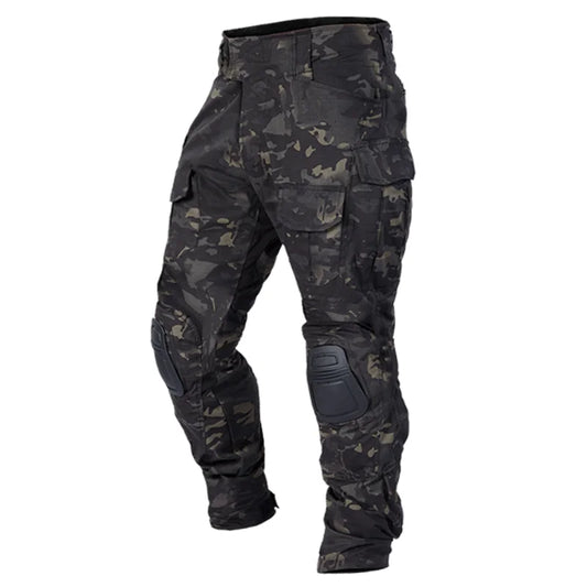 Mens Military Tactical Suit Uniforms Multicam Combat Navy Blue Shirts&Pants Camping Hunting Camouflage Clothing