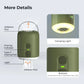 WESTTUNE Tiny Air Pump with Camping Lantern 4.5kPa Air Pump with Magnetic Design for Inflatable Air Mattress Sleeping Pads