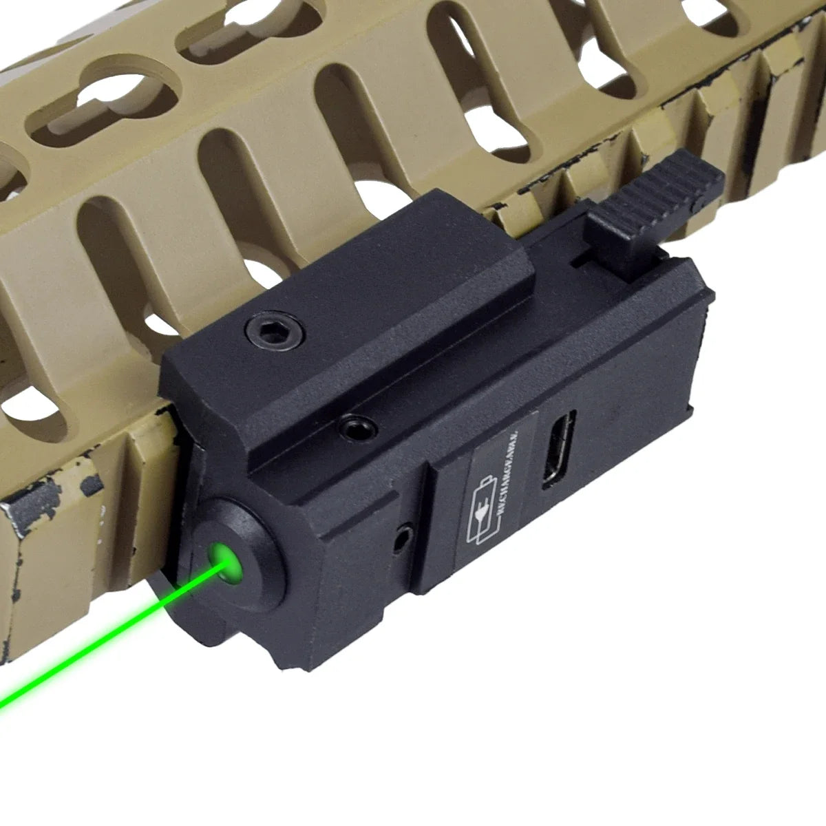 USB Charging Red Green Laser Sight Pointer Airsoft Power Pistol Laser For 11mm 20mm Rail G17 G19 Rechargeable Gun Laser