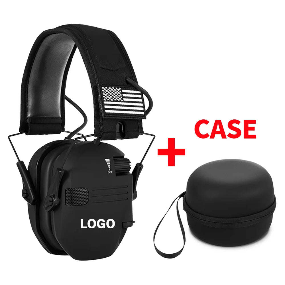 Active Hunting Tactical Earmuff with Case for Shooting Electronic Hearing protection Headset Noise Reduction hunting headphone