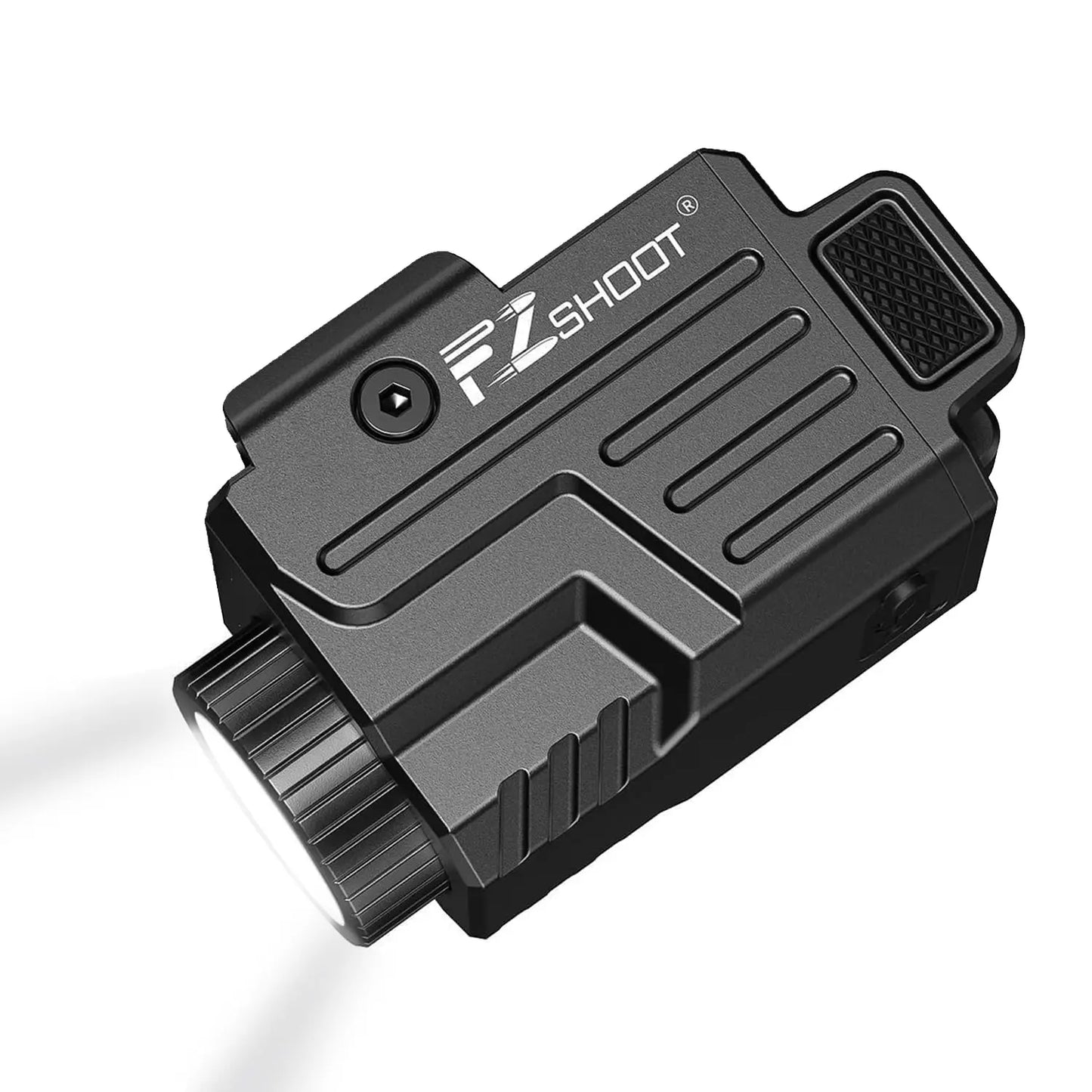 EZshoot Tactical Flashlight 800 Lumens LED Light Compatible with Pistol Picatinny and GL Rails USB Rechargeable Strobe Mode