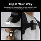Multifunctional Ajustable Angle LED Flashlight Outdoors Tactical Portable Work Light Magnet USB Molle Backpack Camping Light