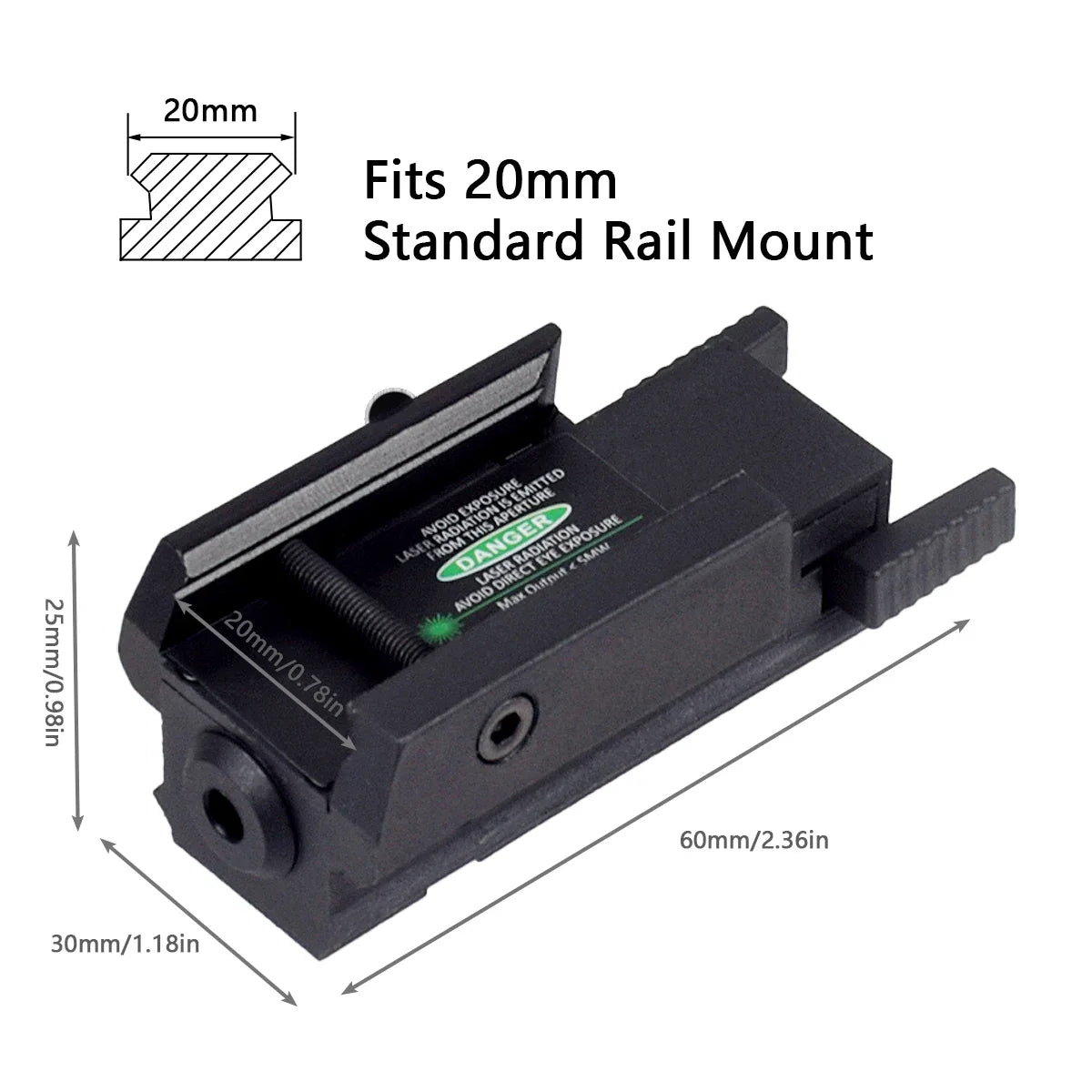 USB Charging Red Green Laser Sight Pointer Airsoft Power Pistol Laser For 11mm 20mm Rail G17 G19 Rechargeable Gun Laser