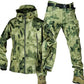 （Not A Set） RU Camo Waterproof and Warm Men's Winter Soft Shell Special Tactical Hooded Jacket Multi Pocket Tactical Pants