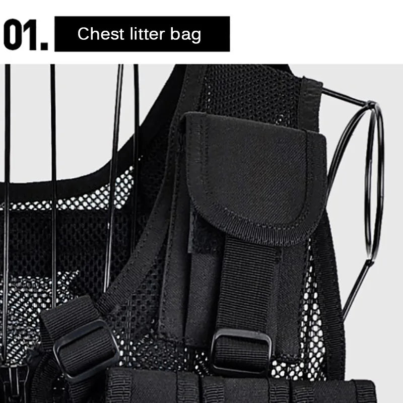 Adjustable Molle Tactical Vest Security Combat Body Armor Vests Security Hunting Army Outdoor CS Game Airsoft Training Jacket