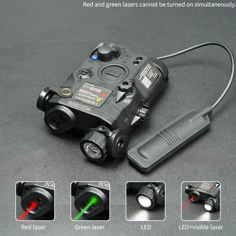 US Warehouse Tactical PEQ15 Green Red laser Airsoft PEQ-15 IR Laser OR  IR Fill Light version Aiming Pointer IR Laser Flashlight