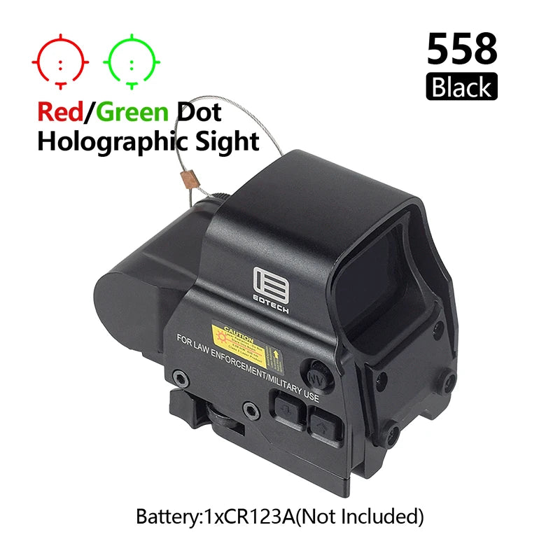 Eotech Holographic Sight Collimator G43/G33/G45 558 551 552 Red Dot Sight Optics Riser Mount 3X 5X Magnifier Airsoft 20mm Rail