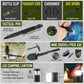 268-Piece Emergency Survival Kit with First Aid, Camping Axe, Headlamp & Crossbody Bag for Outdoor Adventures