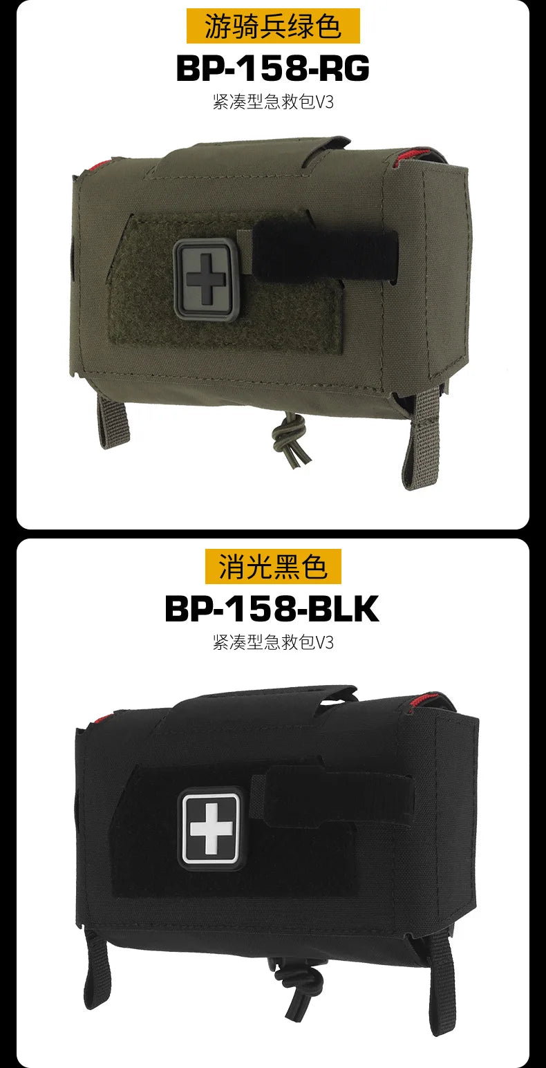 Compact Trauma Kit Tactical IFAK Medical First Aid Pouch Outdoors Hunting Camping Patrol Survival Equipment