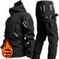 （Not A Set） RU Camo Waterproof and Warm Men's Winter Soft Shell Special Tactical Hooded Jacket Multi Pocket Tactical Pants